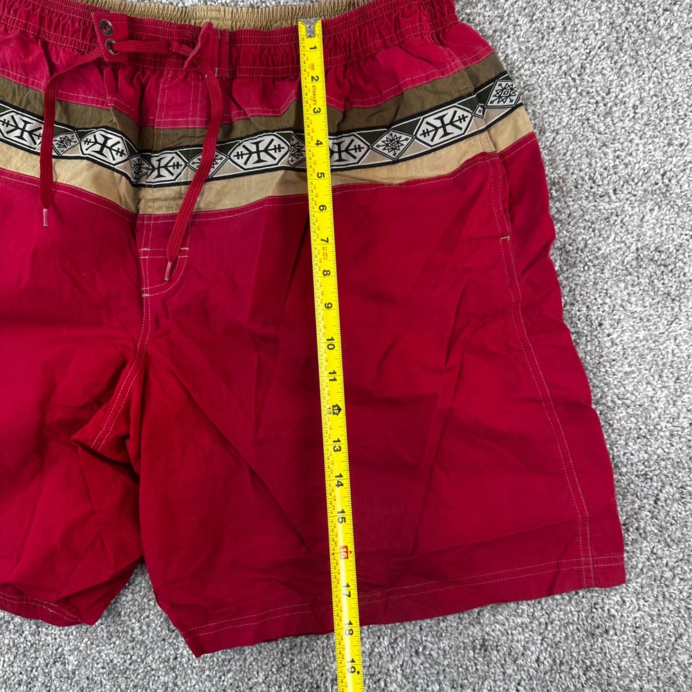 Speedo Swim Trunks Mens XL Cargo Pocket Tribal Waist Board Southwest VTG READ - Picture 9 of 10